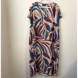 Lane Bryant Womens Coverup Dress Size 22 Sheer Pullover Vneck